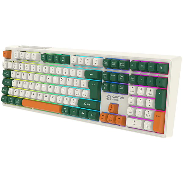 CANYON keyboard Shadder GKW-11 Mech RGB UK/US Wireless White