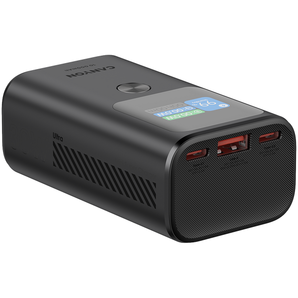 CANYON power bank OnPower 130 TFT 10000 mAh PD30W Dark Grey