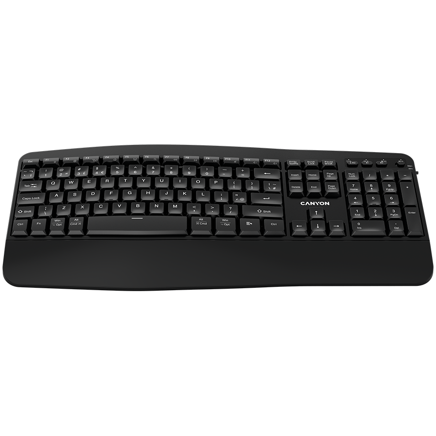 CANYON keyboard HKB-W6 Wireless Black Glavna slika proizvoda