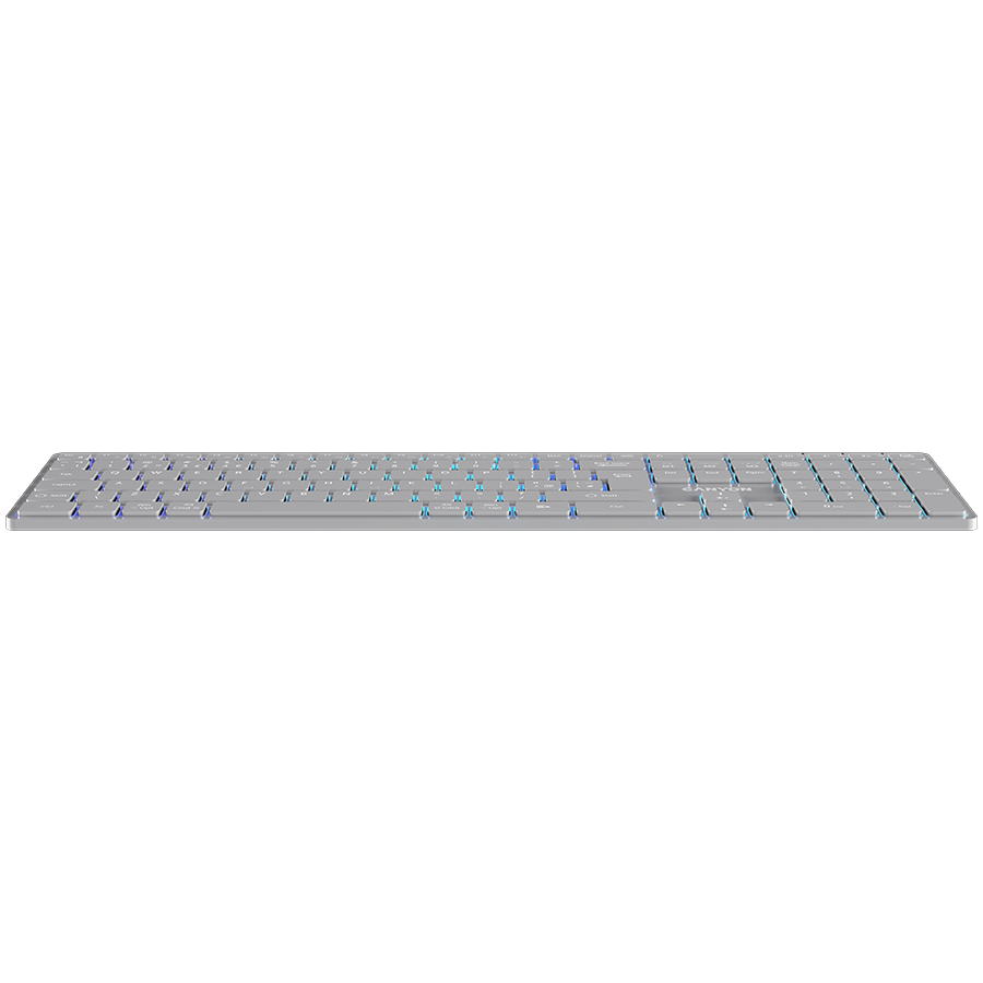 CANYON keyboard HKB-W11 UK/US RGB Dual Mode Wireless Grey