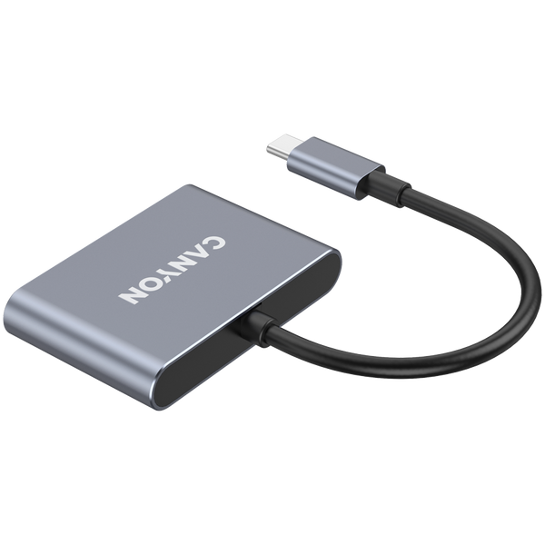CANYON hub DS-3 3in1 USB-C Dark Grey