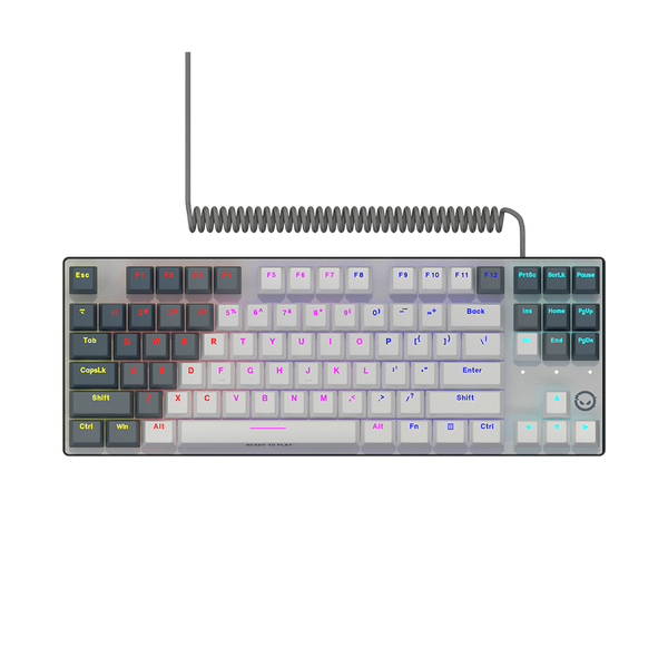 LORGAR Azar 514TKL, Wired RGB mechanical gaming keyboard, white