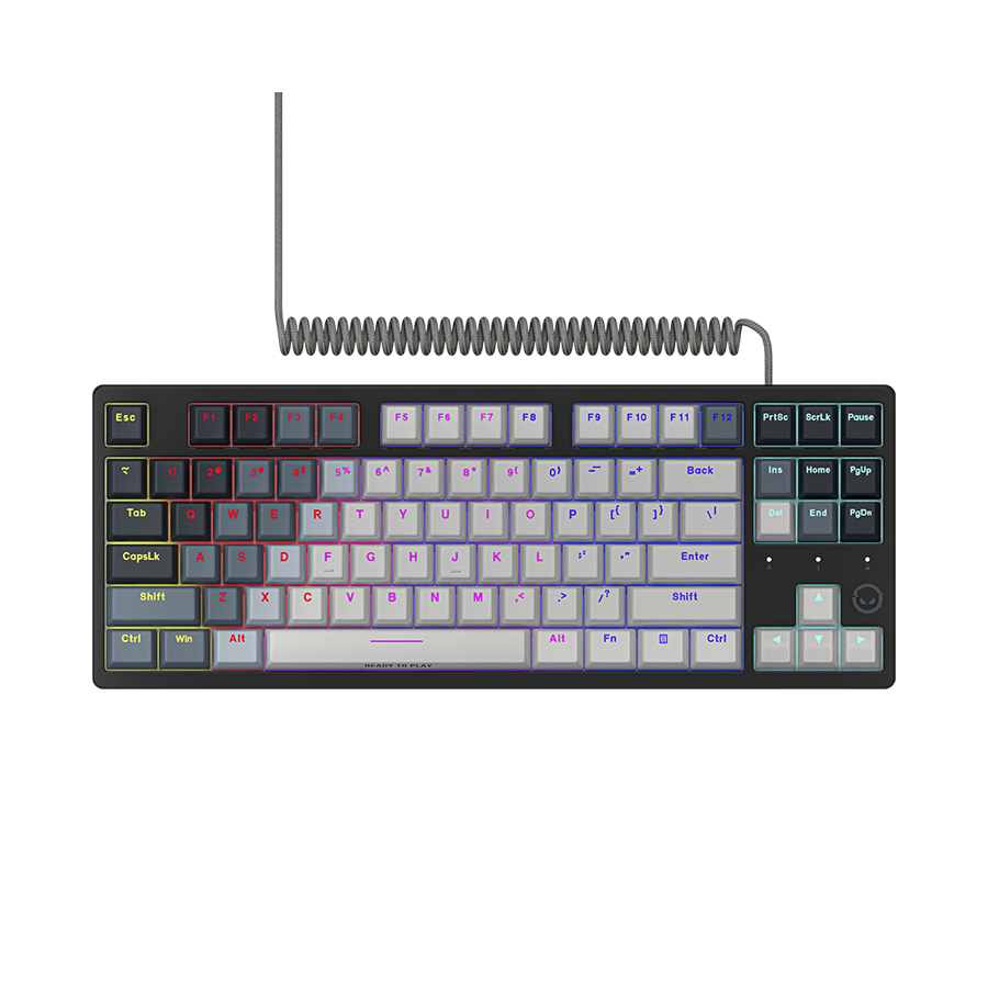 LORGAR Azar 514TKL, Wired RGB mechanical gaming keyboard, white