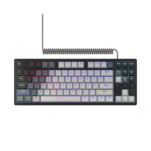 LORGAR Azar 514TKL, Wired RGB mechanical gaming keyboard, white
