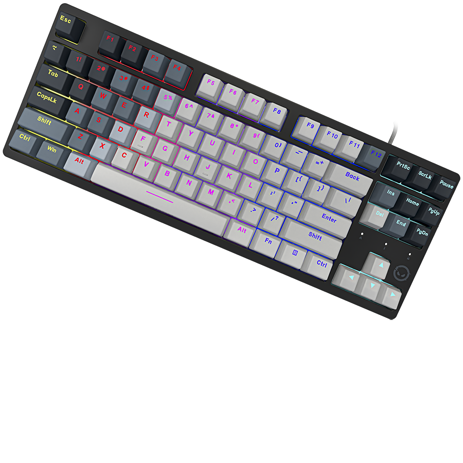 LORGAR Azar 514TKL, Wired RGB mechanical gaming keyboard, white