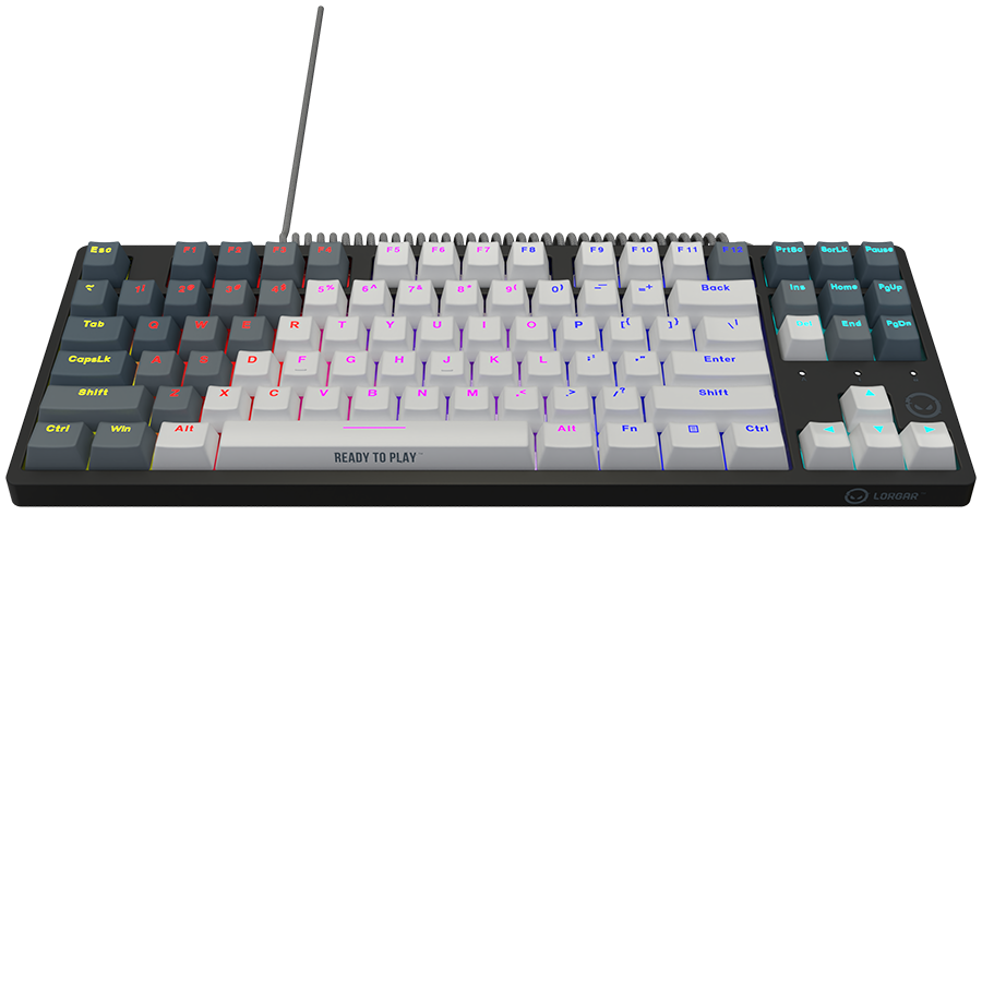 LORGAR Azar 514TKL, Wired RGB mechanical gaming keyboard, white