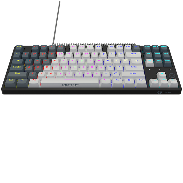 LORGAR Azar 514TKL, Wired RGB mechanical gaming keyboard, white