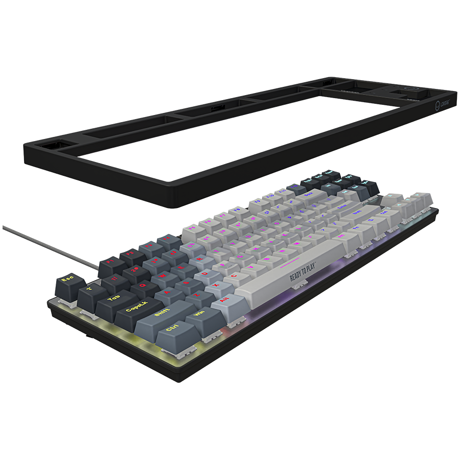 LORGAR Azar 514TKL, Wired RGB mechanical gaming keyboard, white