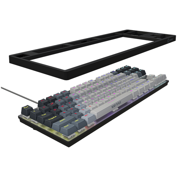 LORGAR Azar 514TKL, Wired RGB mechanical gaming keyboard, white