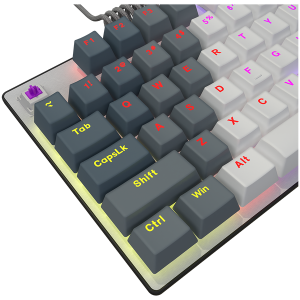 LORGAR Azar 514TKL, Wired RGB mechanical gaming keyboard, white