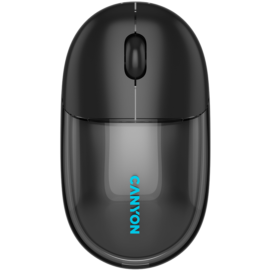 CANYON mouse OnClick 24 BT/ Wireless Transparent/Black Glavna slika proizvoda
