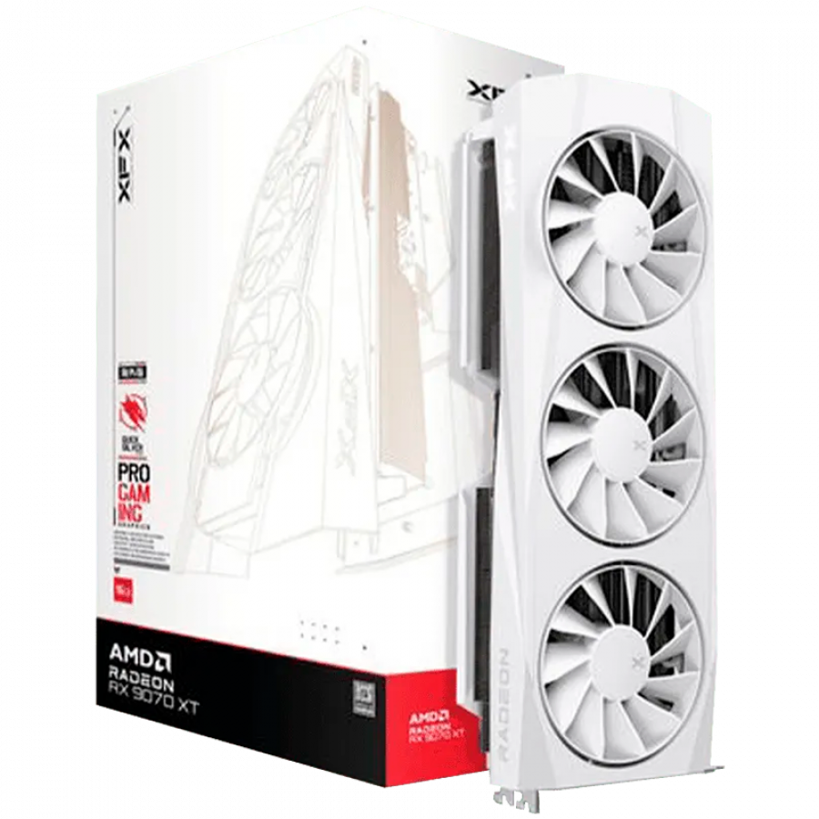 XFX Quicksilver AMD Radeon RX 9070XT White 16GB GDDR6 256-bit HDMI 3xDP Glavna slika proizvoda