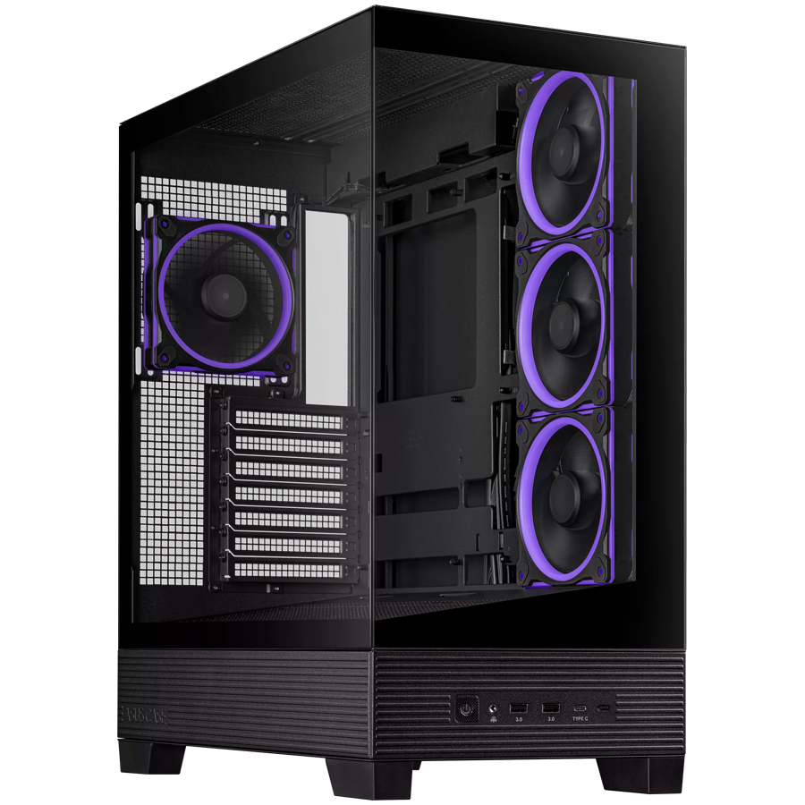 ASUS A31 PLUS Tempered Glass ATX case Black