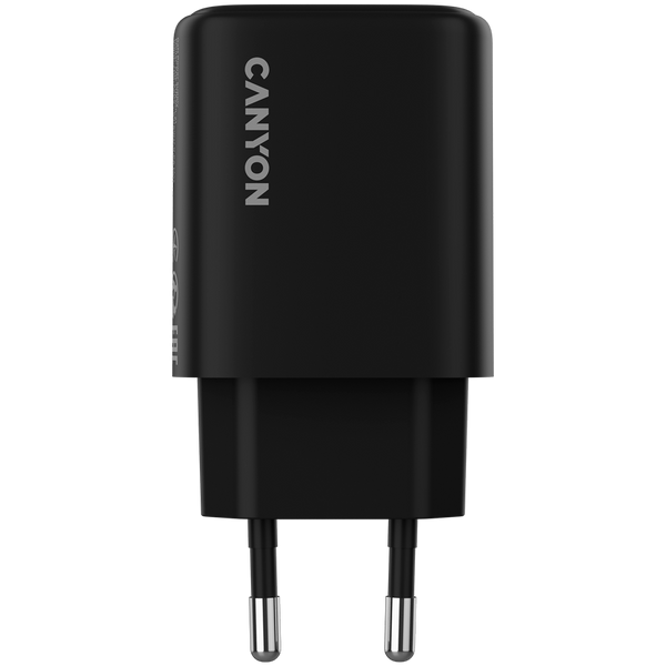 CANYON charger OnCharge 200 20W 1xPD 1xQC EU Black
