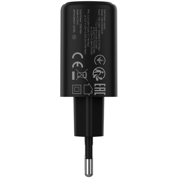 CANYON charger OnCharge 250 25W 1xPD EU Black