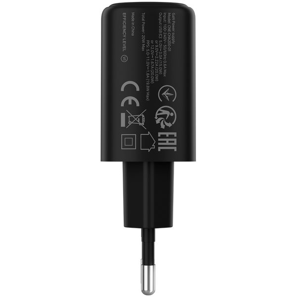 CANYON charger OnCharge 200 20W 1xPD EU Black