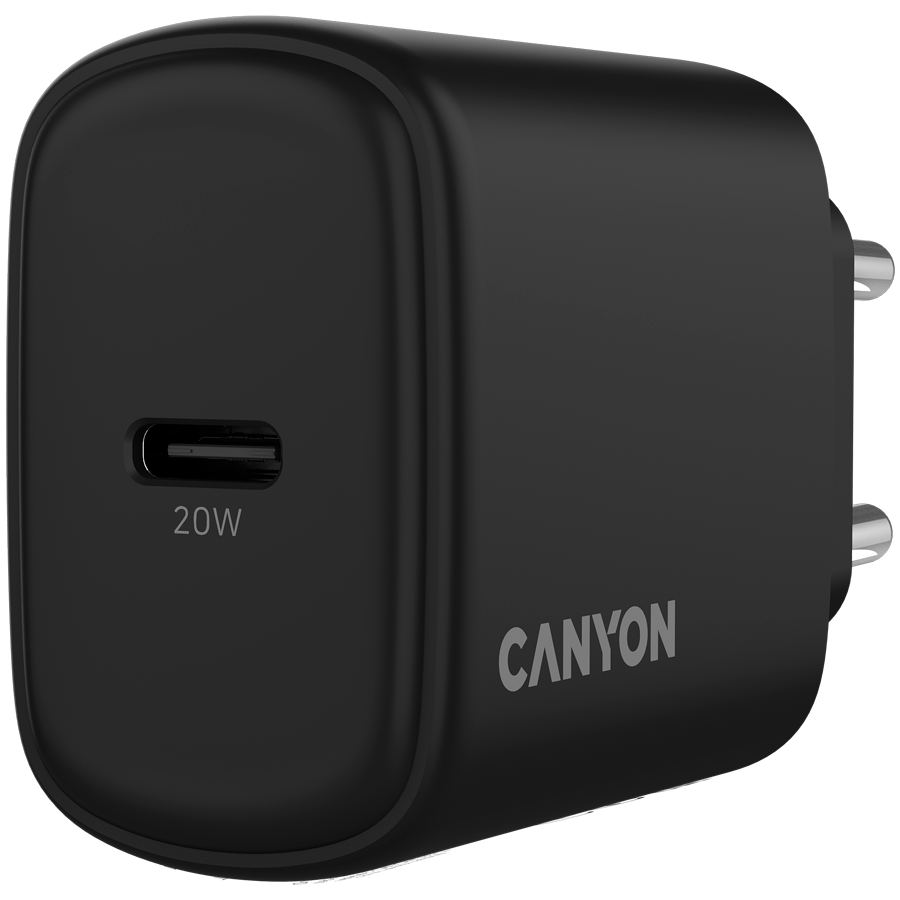 CANYON charger OnCharge 200 20W 1xPD EU Black