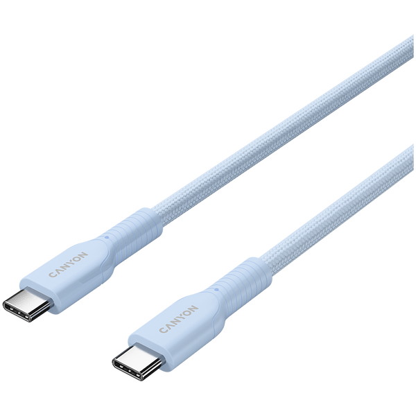 CANYON cable OnWire 60CL C-C 60W COLOR Braided 1m Light Blue