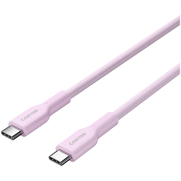 CANYON cable OnWire 60CL C-C 60W COLOR Braided 1m Pink