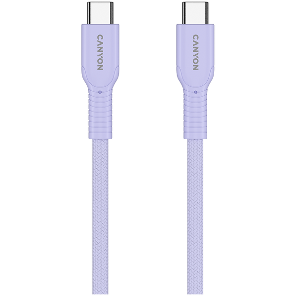 CANYON cable OnWire 60CL C-C 60W COLOR Braided 1m Purple