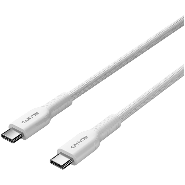 CANYON cable OnWire 60CL C-C 60W COLOR Braided 1m White