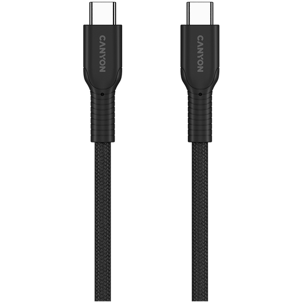 CANYON cable OnWire 60CL C-C 60W COLOR Braided 1m Black