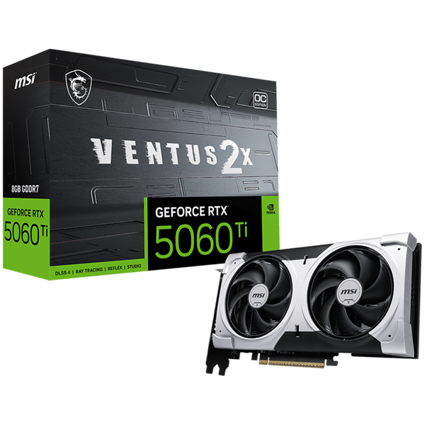 MSI NVIDIA GeForce RTX 5060 Ti 8G Ventus 2X OC Plus GDDR7 128bit Gaming Graphics Card