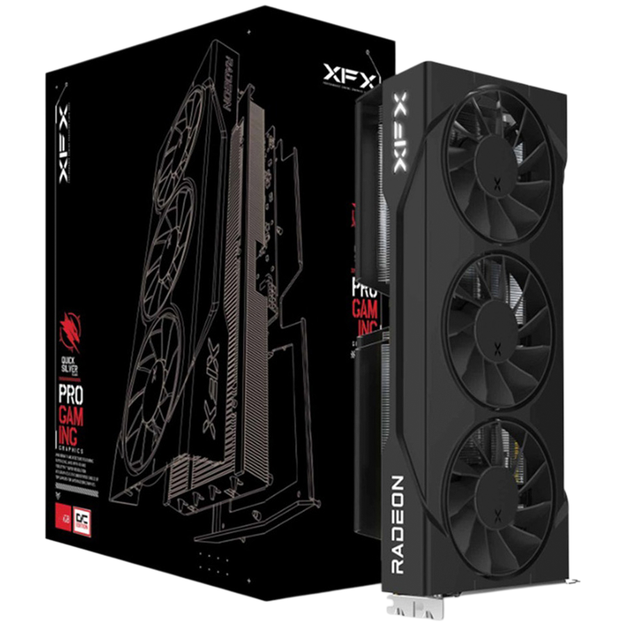 XFX Swift AMD Radeon RX 9060 XT OC Triple Fan 16GB GDDR6 128-bit HDMI 2x DP Glavna slika proizvoda