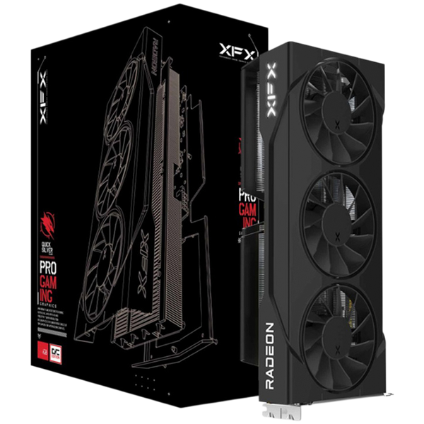 XFX Swift AMD Radeon RX 9060 XT OC Triple Fan 16GB GDDR6 128-bit HDMI 2x DP