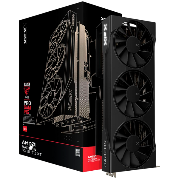 XFX Swift AMD Radeon RX 9070XT Triple Fan 16GB GDDR6 256-bit HDMI 3x DP