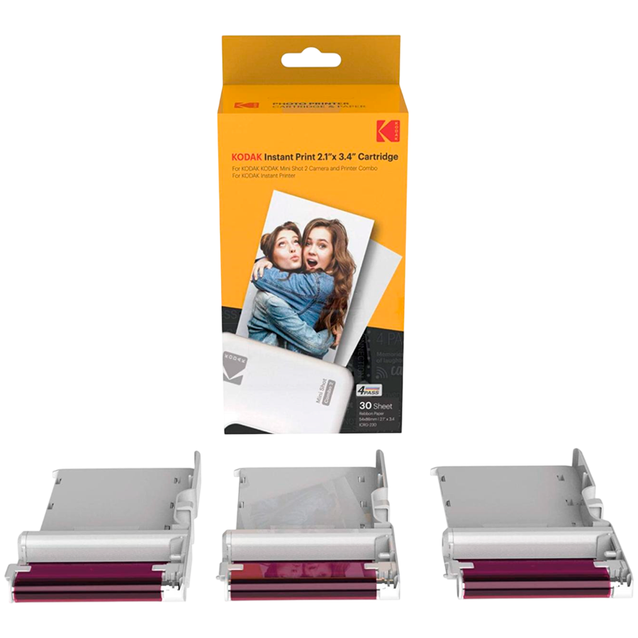 30 Pack Kodak 4PASS Real Photo (2.1"x3.4") Laminate Process Cartridge Glavna slika proizvoda