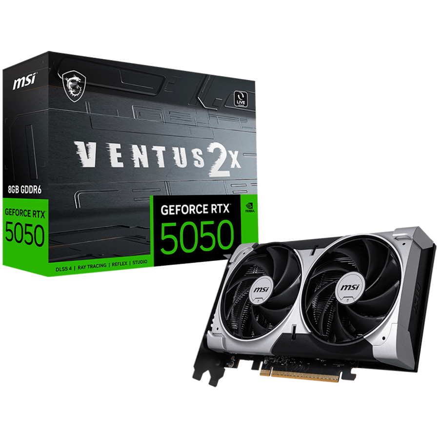 MSI GeForce RTX 5050 VENTUS 2X OC 8G Graphics Card w/ HDMI