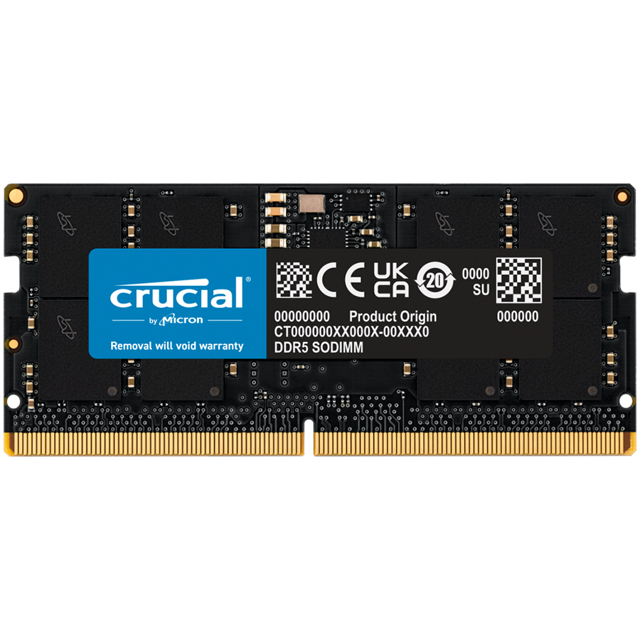 Crucial 32GB DDR5-5600 SODIMM CL46 (16Gbit) Tray Glavna slika proizvoda