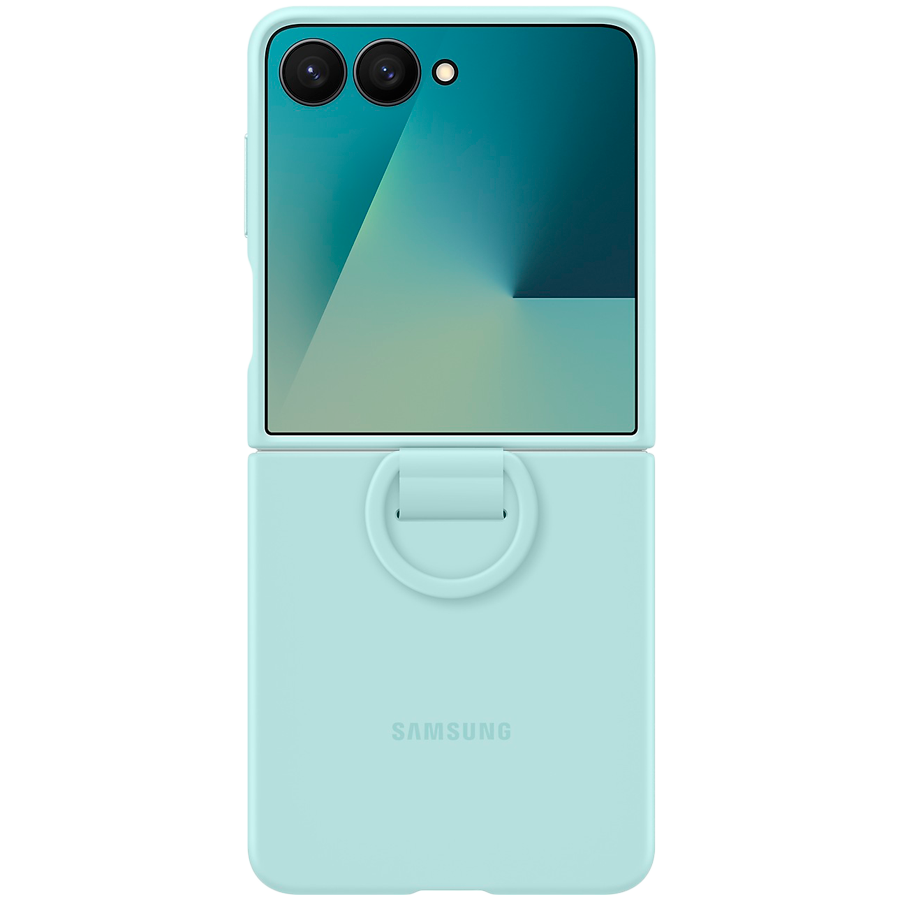 Samsung Galaxy Z Flip7 Ring Case (Silicone) Mint