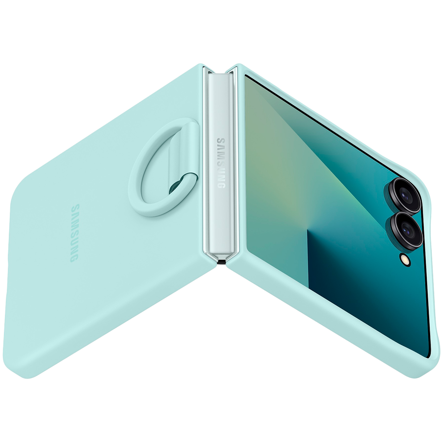 Samsung Galaxy Z Flip7 Ring Case (Silicone) Mint