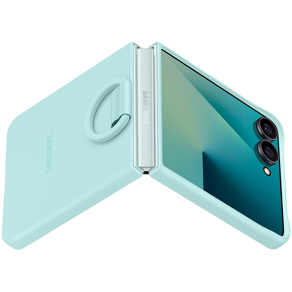 Samsung Galaxy Z Flip7 Ring Case (Silicone) Mint