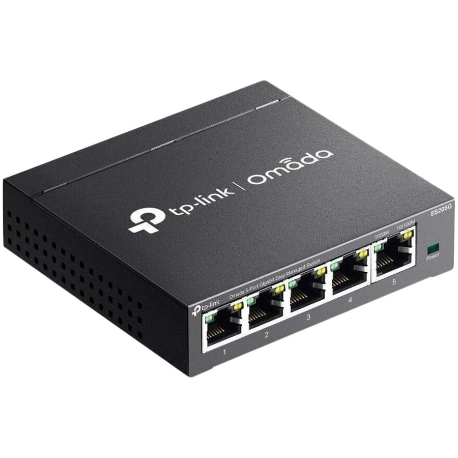 Omada 5-Port Gigabit Easy Managed Switch with 4-Port PoE+ 4× Gigabit PoE+ Ports
