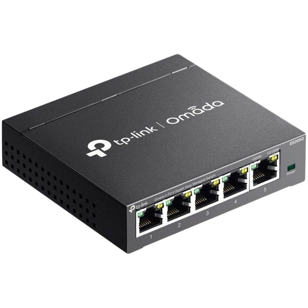 Omada 5-Port Gigabit Easy Managed Switch with 4-Port PoE+ 4× Gigabit PoE+ Ports