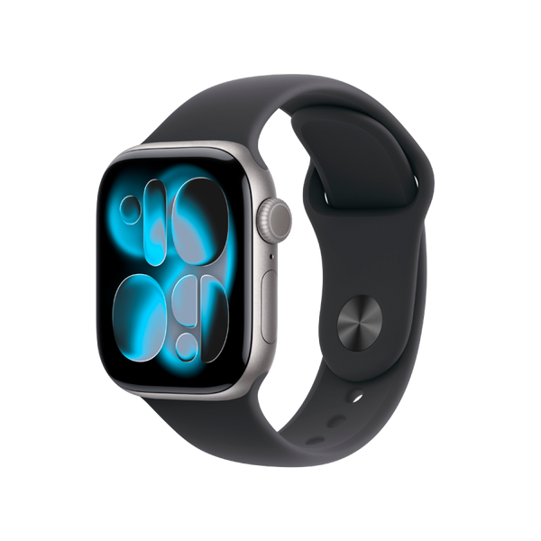 Apple Watch Series 11 GPS 42mm Space Grey Aluminium Case with Black Sport Band - M/L