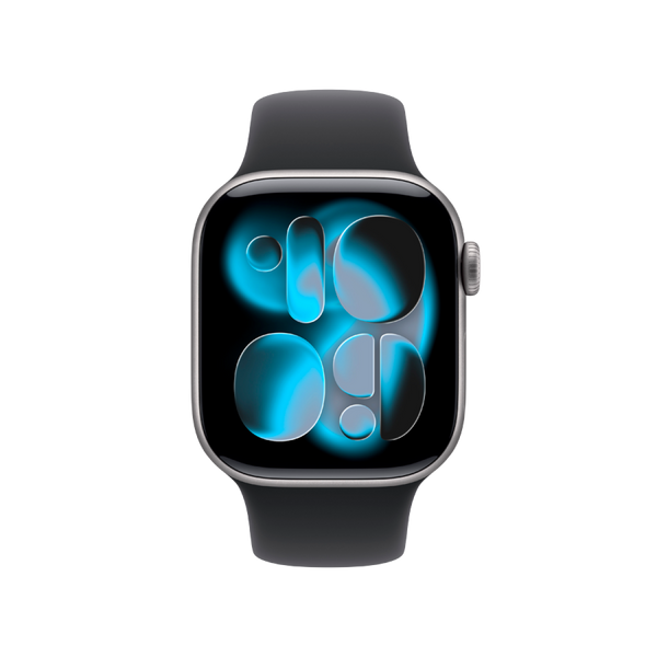 Apple Watch Series 11 GPS 42mm Space Grey Aluminium Case with Black Sport Band - M/L