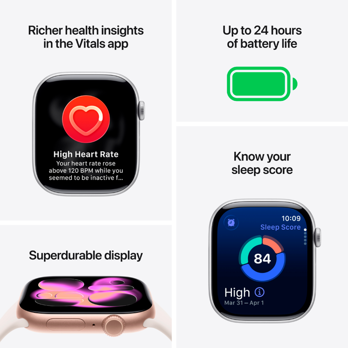Apple Watch Series 11 GPS 42mm Space Grey Aluminium Case with Black Sport Band - M/L