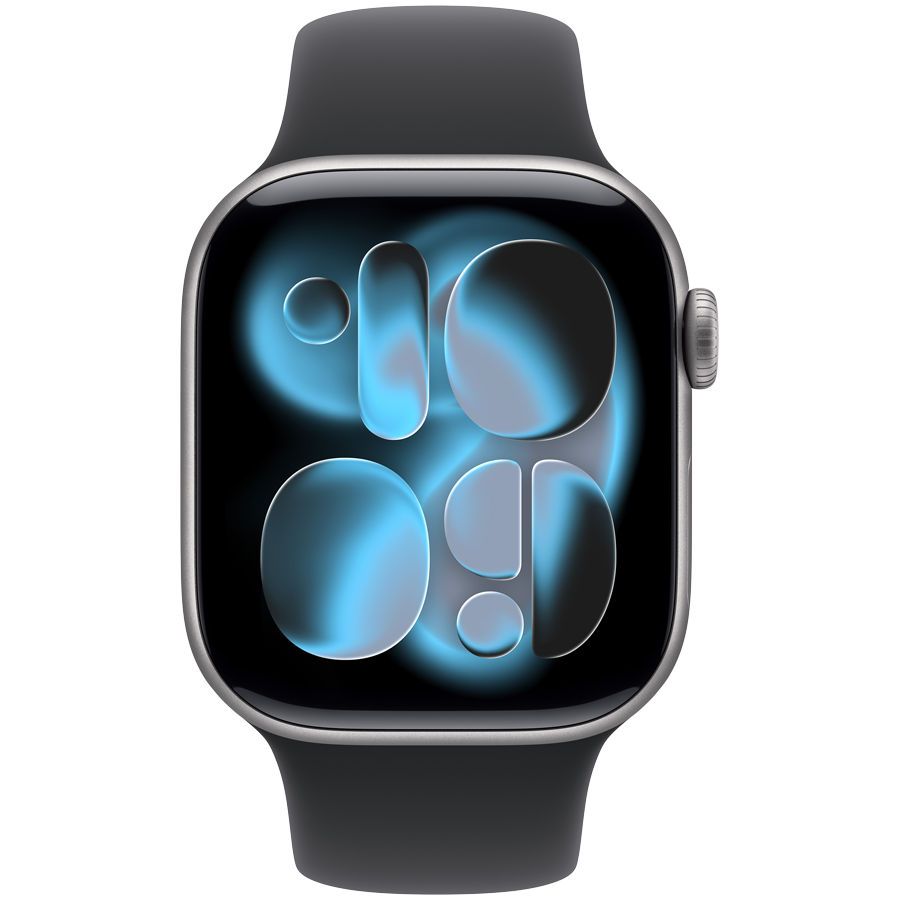 Apple Watch Series 11 GPS 42mm Space Grey Aluminium Case with Black Sport Band - M/L