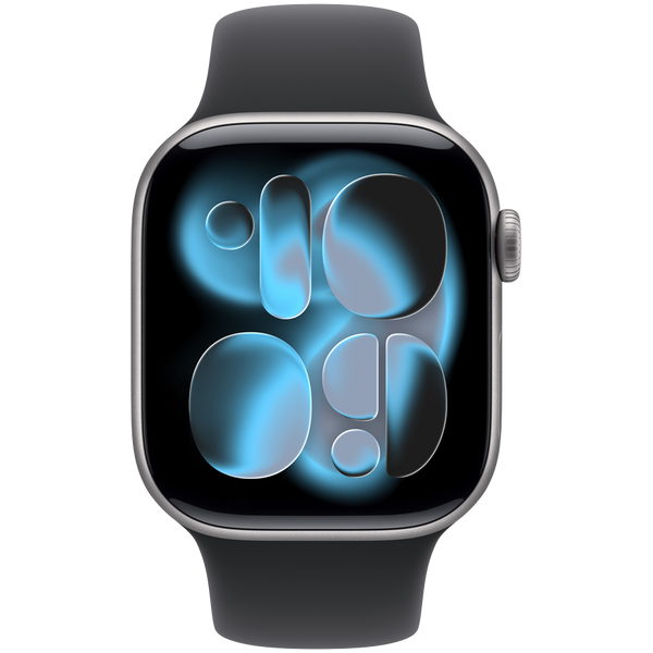 Apple Watch Series 11 GPS 42mm Space Grey Aluminium Case with Black Sport Band - M/L