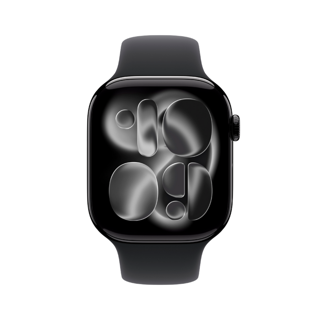Apple Watch Series 11 GPS 46mm Jet Black Aluminium Case with Black Sport Band - M/L,Model A3333 - MEUX4RK/A