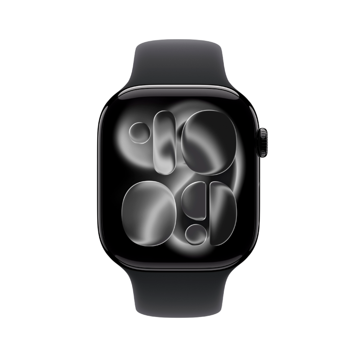 Apple Watch Series 11 GPS 46mm Jet Black Aluminium Case with Black Sport Band - M/L,Model A3333 - MEUX4RK/A
