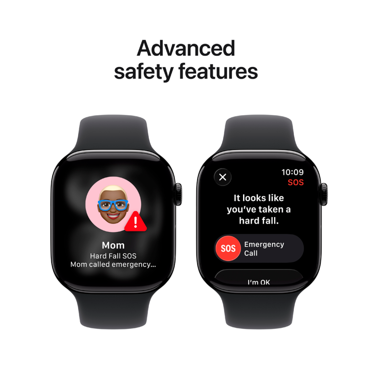 Apple Watch Series 11 GPS 46mm Jet Black Aluminium Case with Black Sport Band - M/L,Model A3333 - MEUX4RK/A