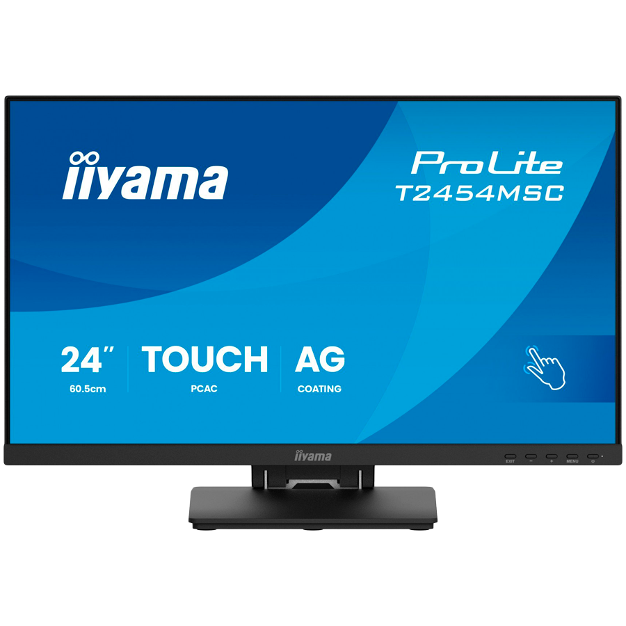 IIYAMA Monitor Touch T2454MSC-B3AG 24" InCell PCAP 10pt touchscreen monitor featuring IPS panel technology