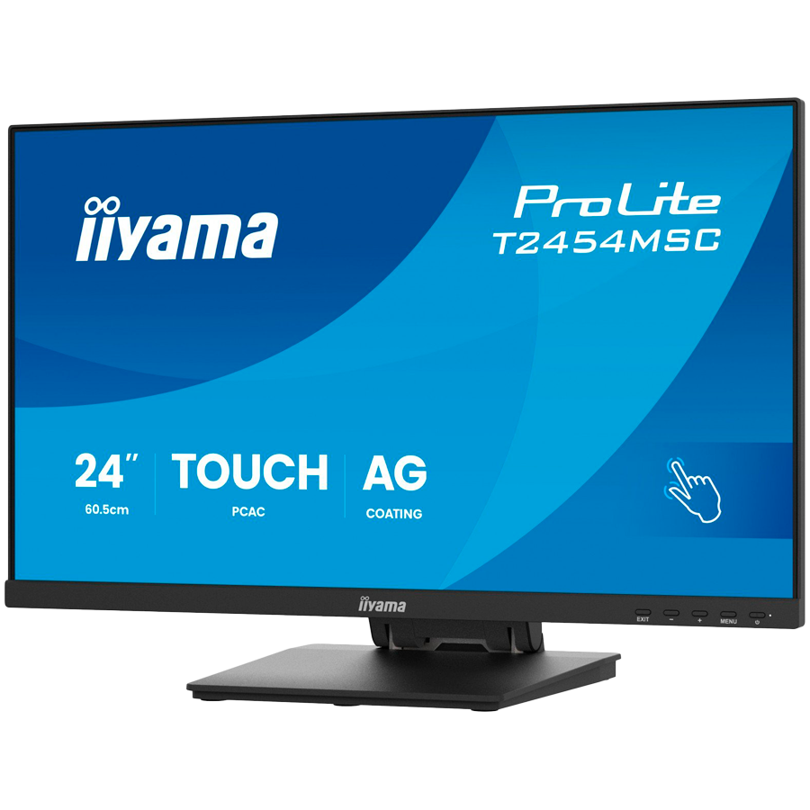 IIYAMA Monitor Touch T2454MSC-B3AG 24" InCell PCAP 10pt touchscreen monitor featuring IPS panel technology