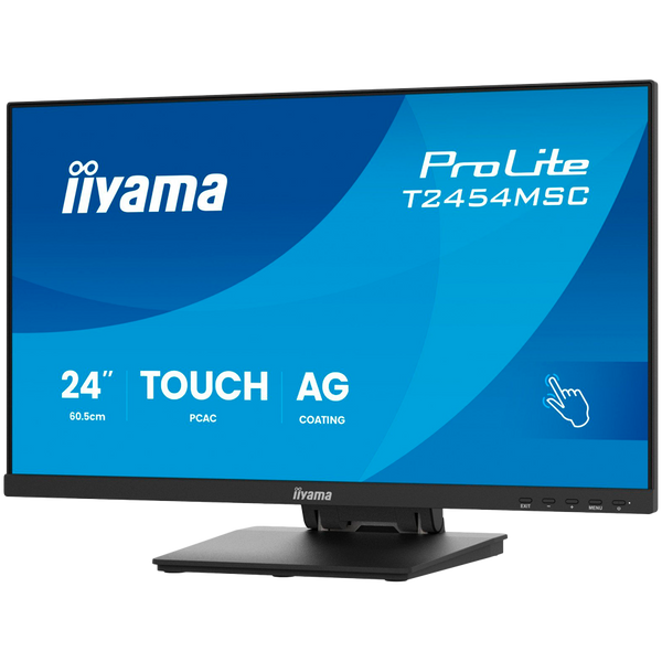 IIYAMA Monitor Touch T2454MSC-B3AG 24" InCell PCAP 10pt touchscreen monitor featuring IPS panel technology