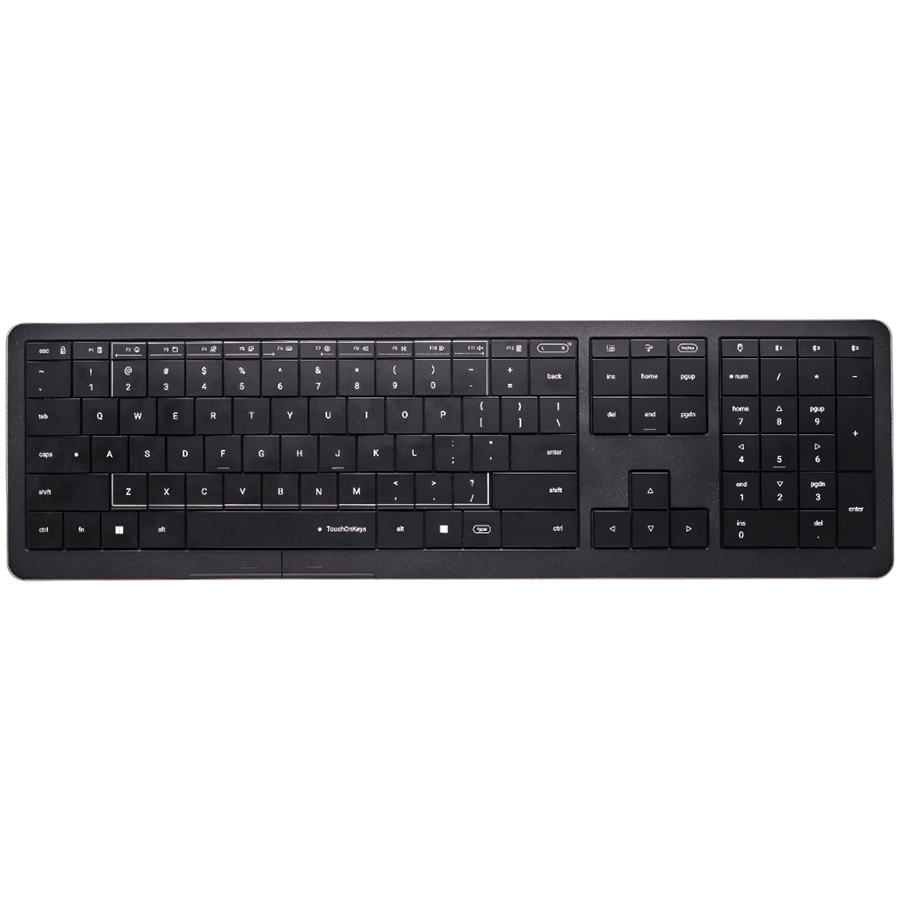 CLEVETURA CLVX 1 Touch-On-Keys AI Bežična Tipkovnica, ANSI US Windows raspored